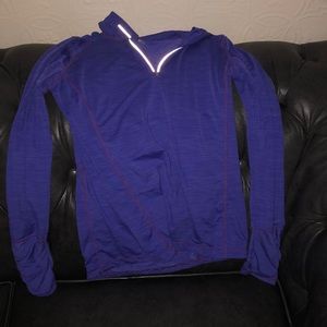 Fun dry wick purple pullover